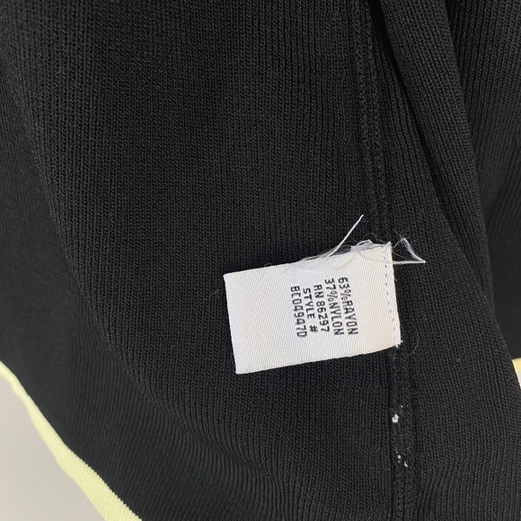 Vertigo Paris Black Cardigan White Trim Bow Front Closure Old Money Size Large - Picture 8 of 11